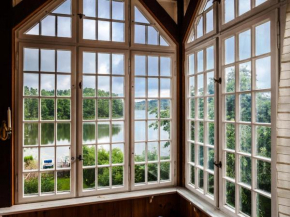 Отель Stilvolle Ferienwohnung am See mit Steg und eigenem Boot  Лихен
